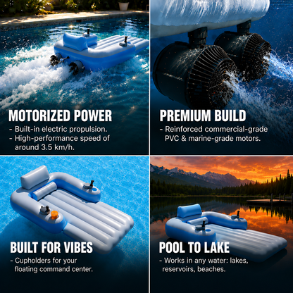 PoolBoat™ Lounger - Instant Swap Battery