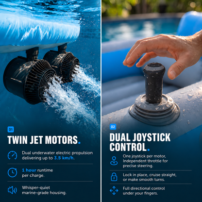 PoolBoat™ Lounger - Instant Swap Battery