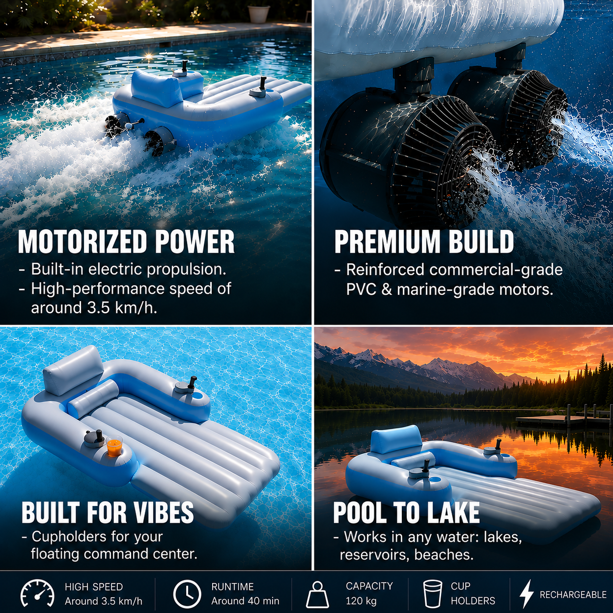 PoolBoat™ Lounger